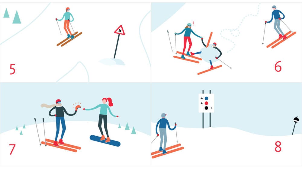 Rules for skiers
