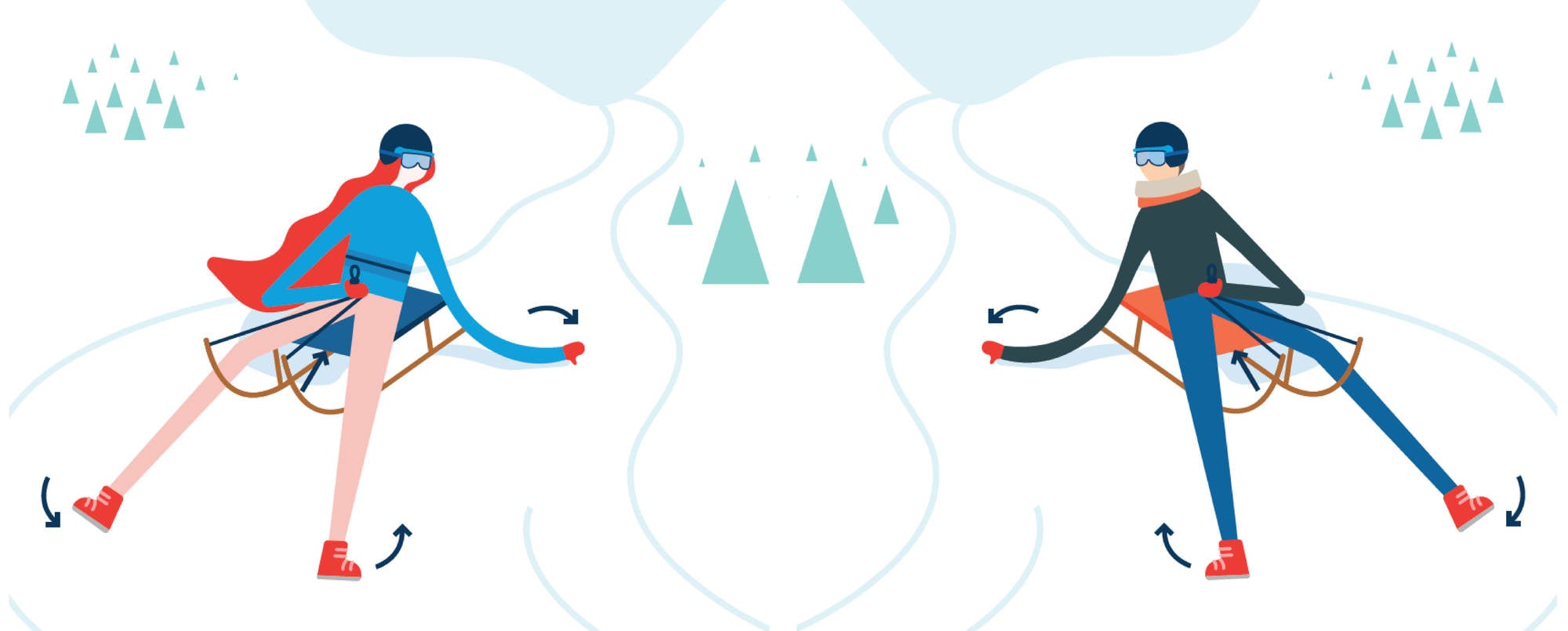 Tobogganing right