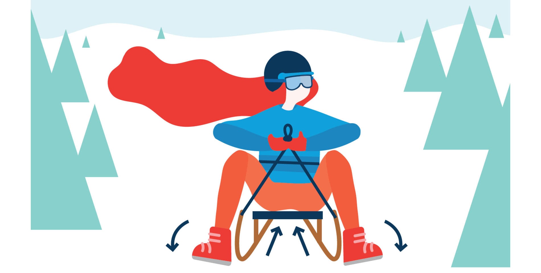 Tobogganing right