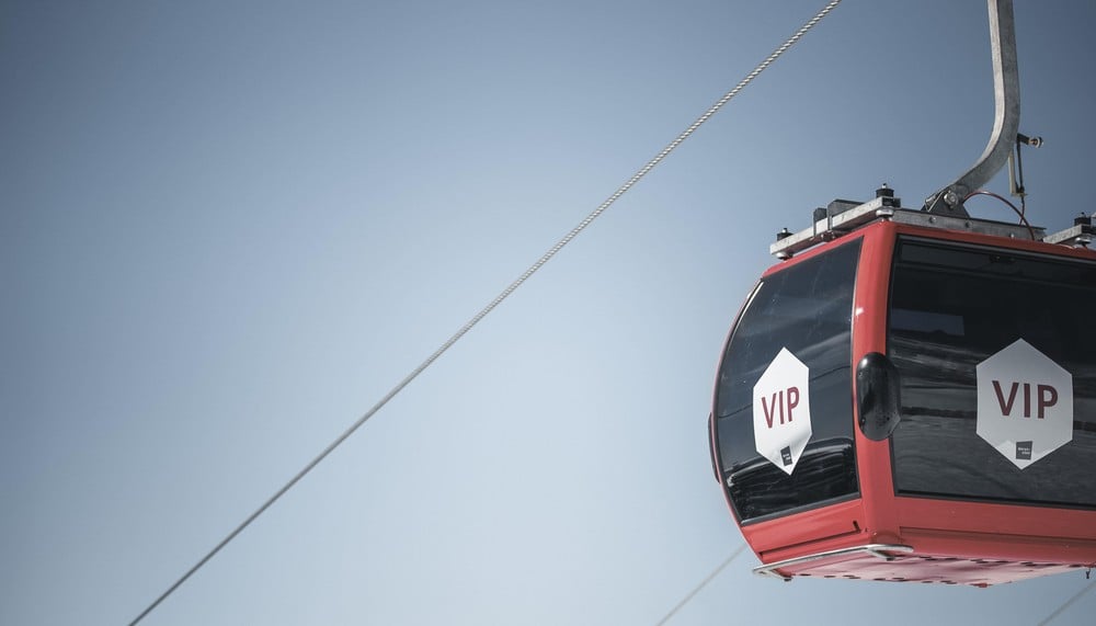 Romantische Momente <br> in der VIP-Gondel