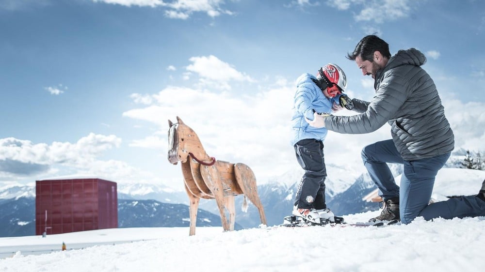 Skifahren Familie