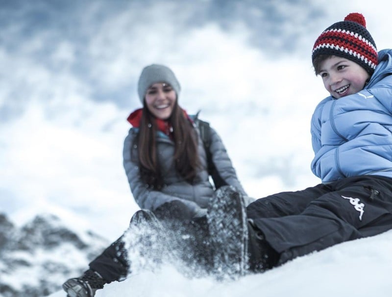 SULLA NEVE CON <br> TUTTA LA FAMIGLIA