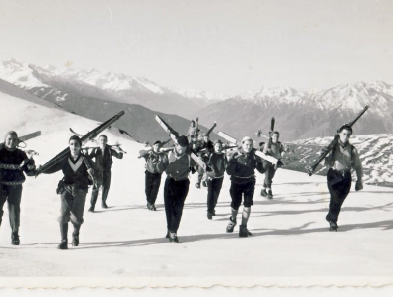 AVS Jugend al Monte Catino Dicembre 1958_Archivio foto Ulrich Koessler