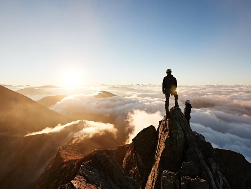 Prima l'arrampicata, <br> poi la pausa