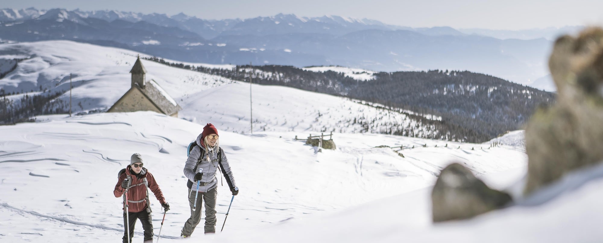 Skitouren auf Meran 2000 in Südtirol