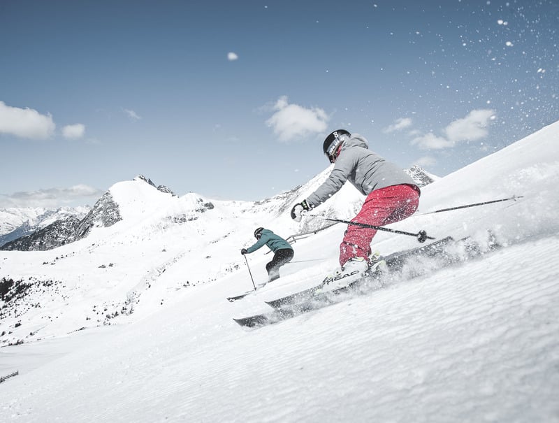 Skifahren auf Meran 2000 in Südtirol
